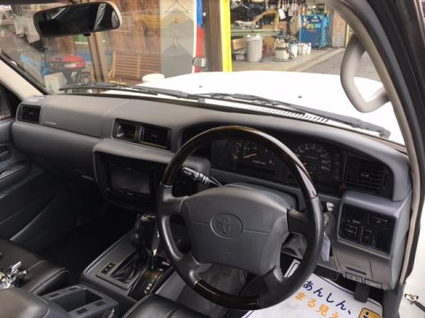 ランクル80　最終型　ディーゼルターボ　グレー内装　オリジナルシートカバー